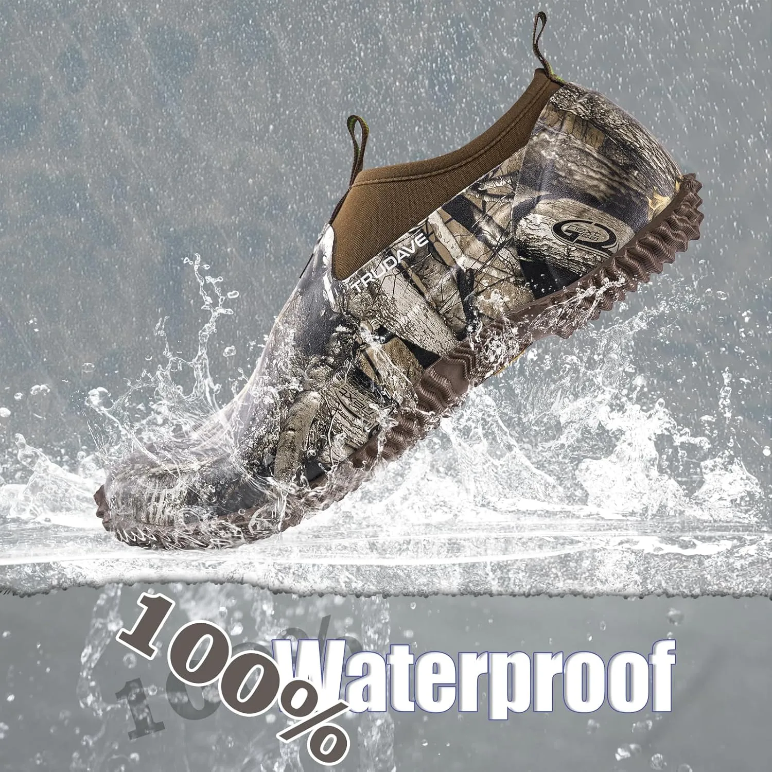Garden Shoes for Men & Women, Waterproof Rubber Shoes with 4.5mm Neoprene, Womens Rain Boots for Gardening,Size 6-13