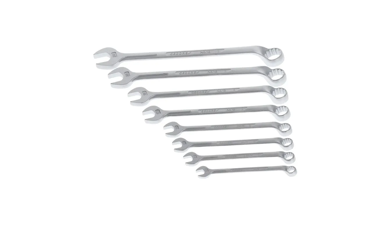 GEDORE 1 B-08 Combination spanner set 8 pcs 10-24 mm