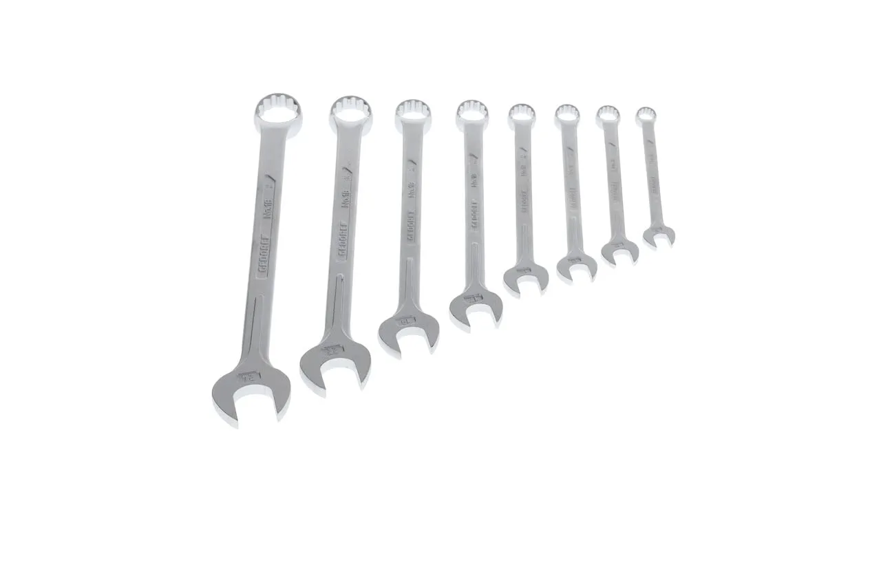 GEDORE 1 B-08 Combination spanner set 8 pcs 10-24 mm