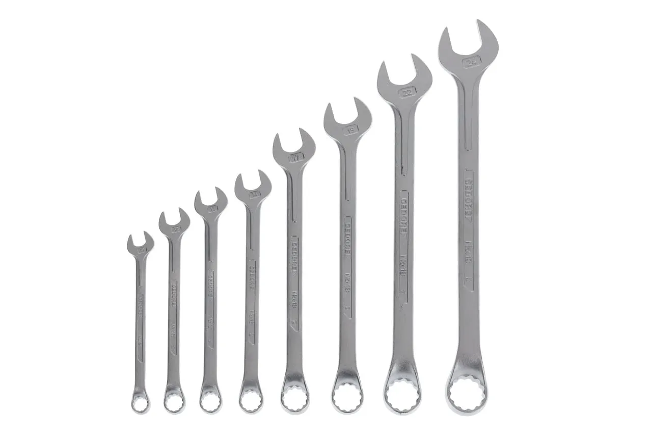 GEDORE 1 B-08 Combination spanner set 8 pcs 10-24 mm