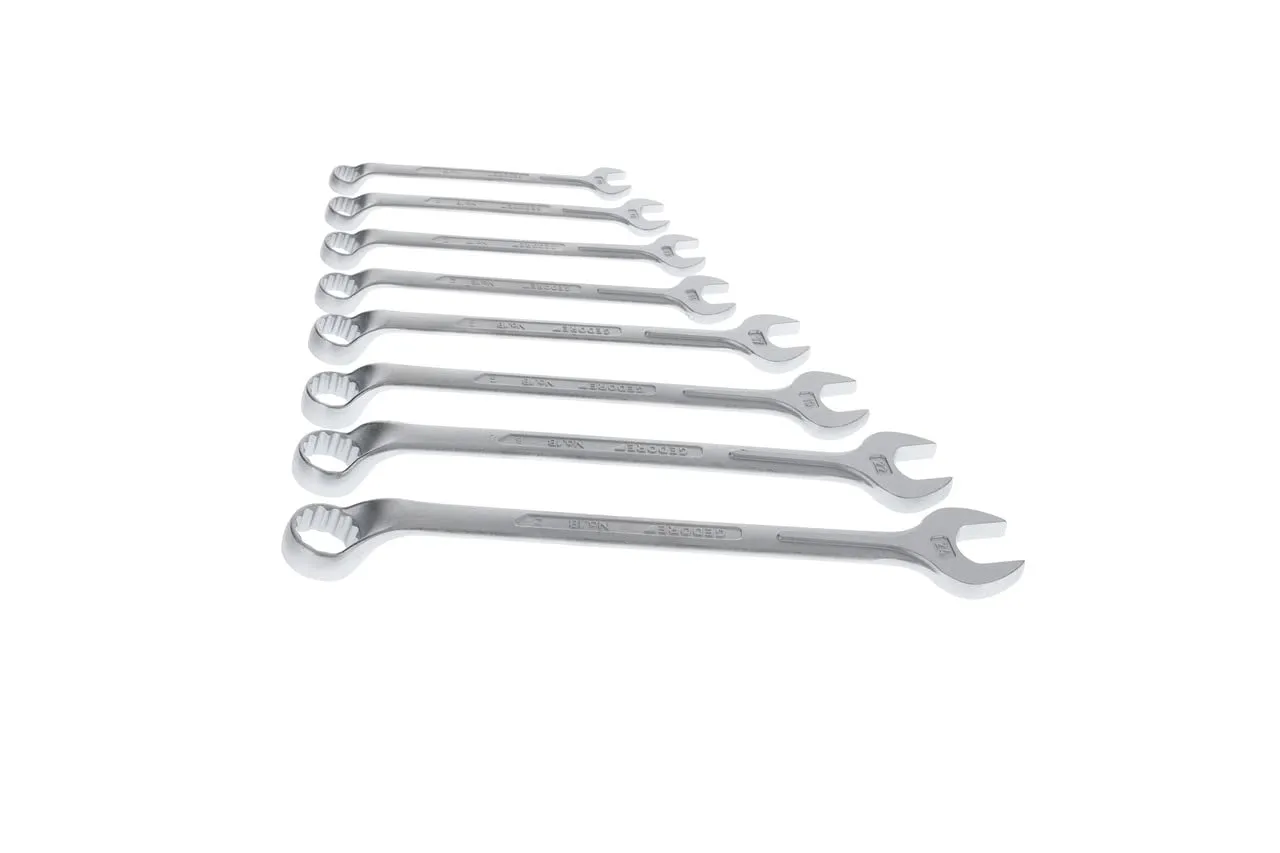GEDORE 1 B-08 Combination spanner set 8 pcs 10-24 mm