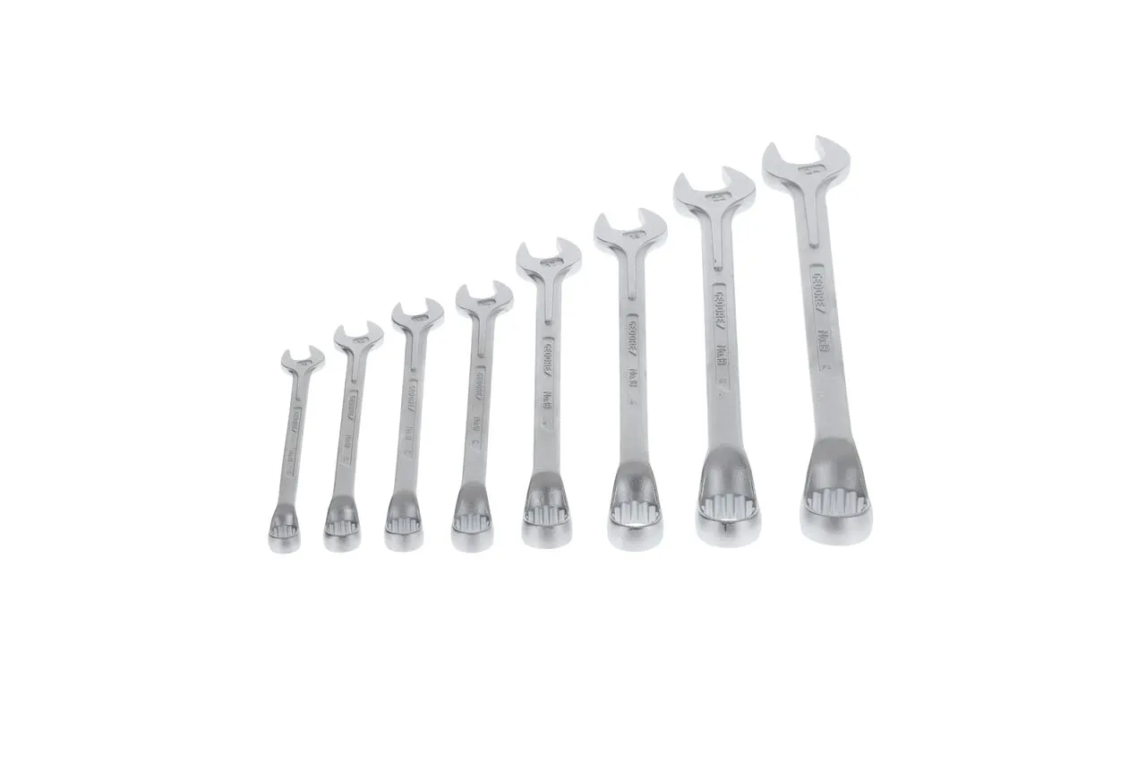 GEDORE 1 B-08 Combination spanner set 8 pcs 10-24 mm