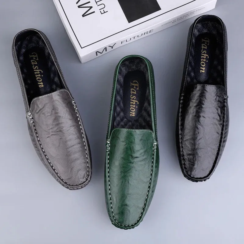 Genuine Cow Leather Driving Loafers