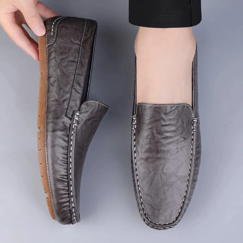 Genuine Cow Leather Driving Loafers