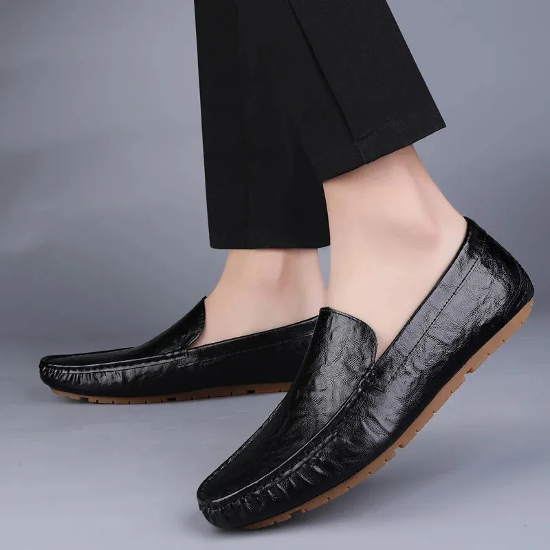 Genuine Cow Leather Driving Loafers