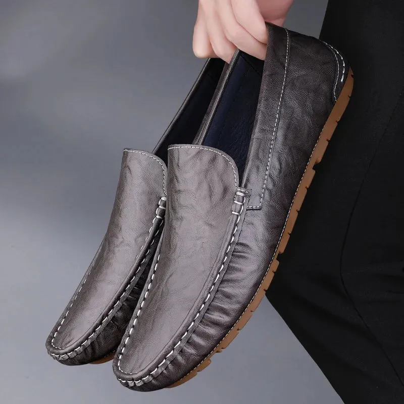 Genuine Cow Leather Driving Loafers