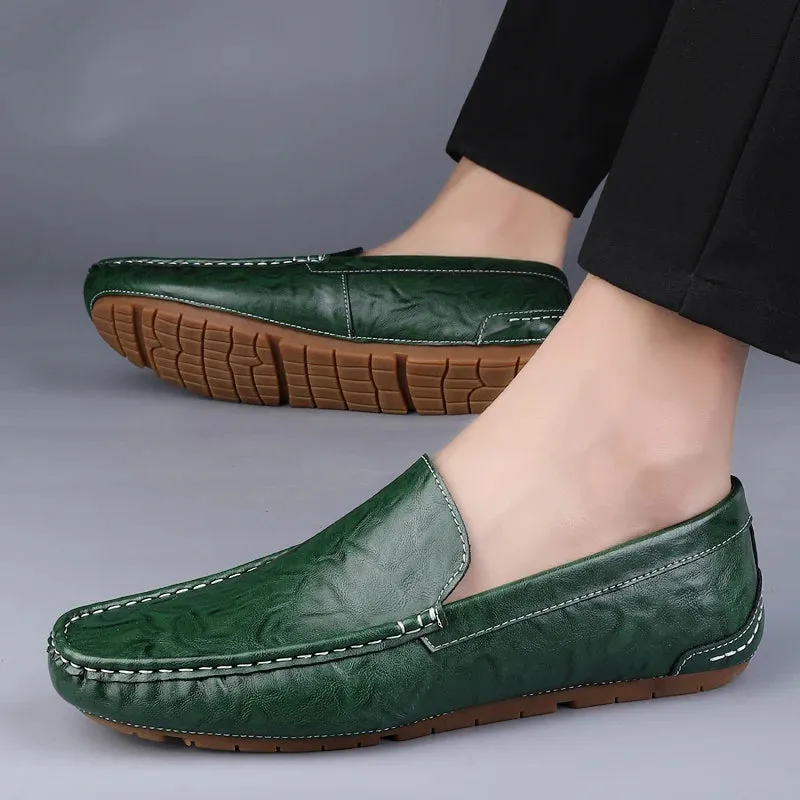 Genuine Cow Leather Driving Loafers