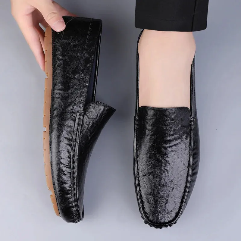 Genuine Cow Leather Driving Loafers