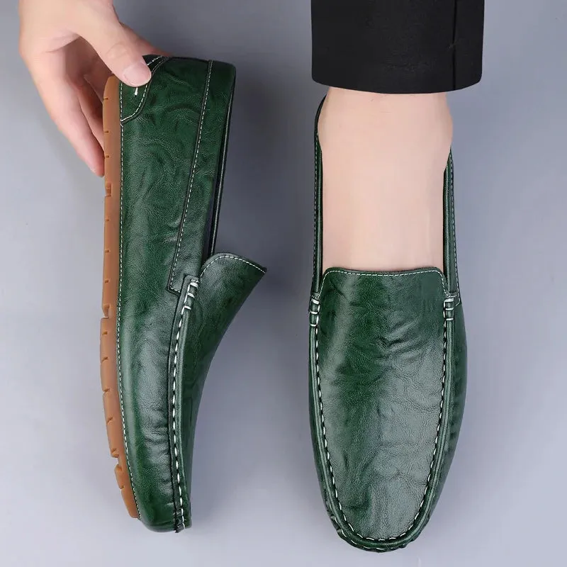Genuine Cow Leather Driving Loafers