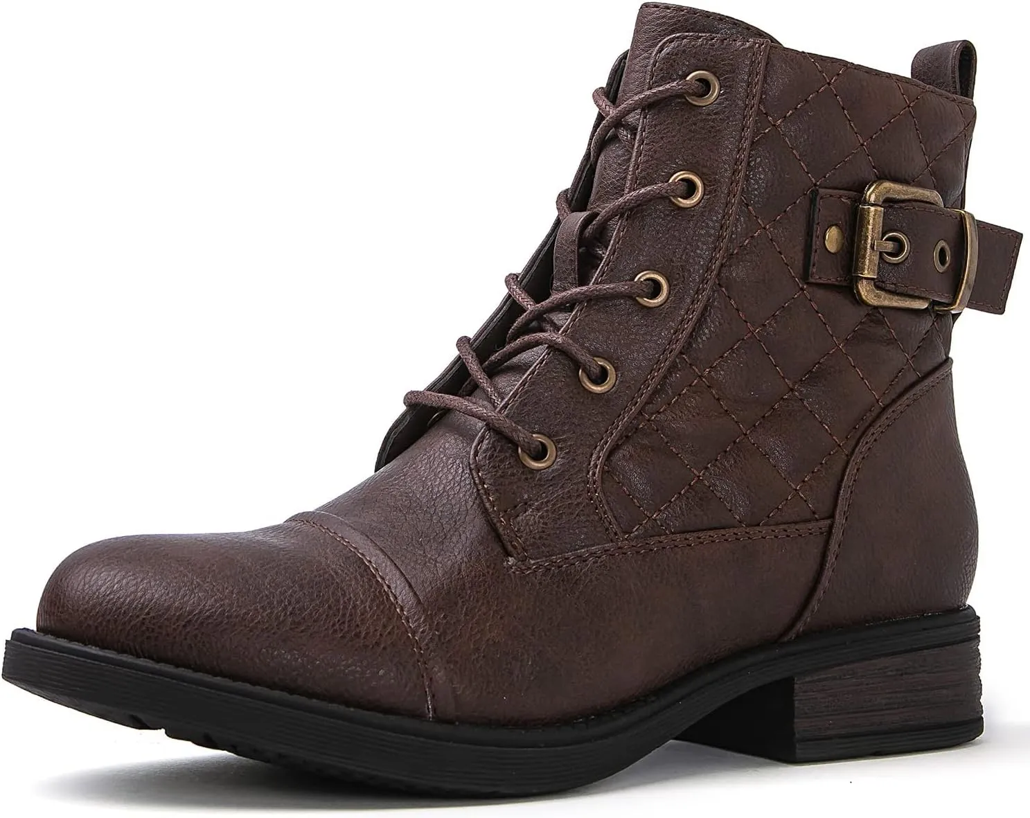 GLOBALWIN Women's Combat Boots Ankle Booties Fashion Comfortable Boots For Women