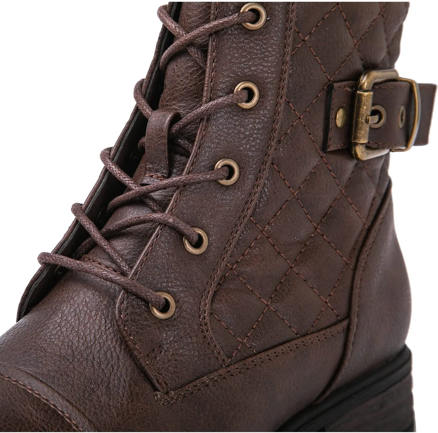 GLOBALWIN Women's Combat Boots Ankle Booties Fashion Comfortable Boots For Women