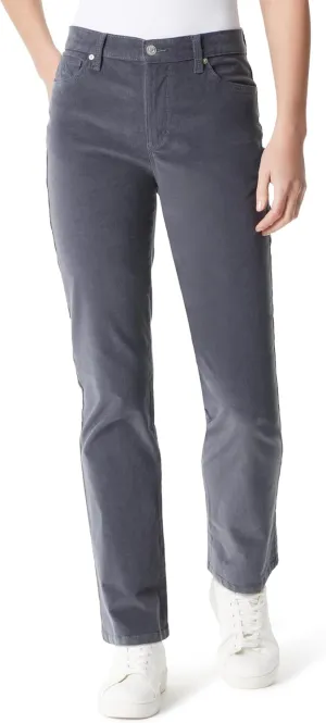 Gloria Vanderbilt Women's Amanda Corduroy High Rise Straight Leg Pant Standard