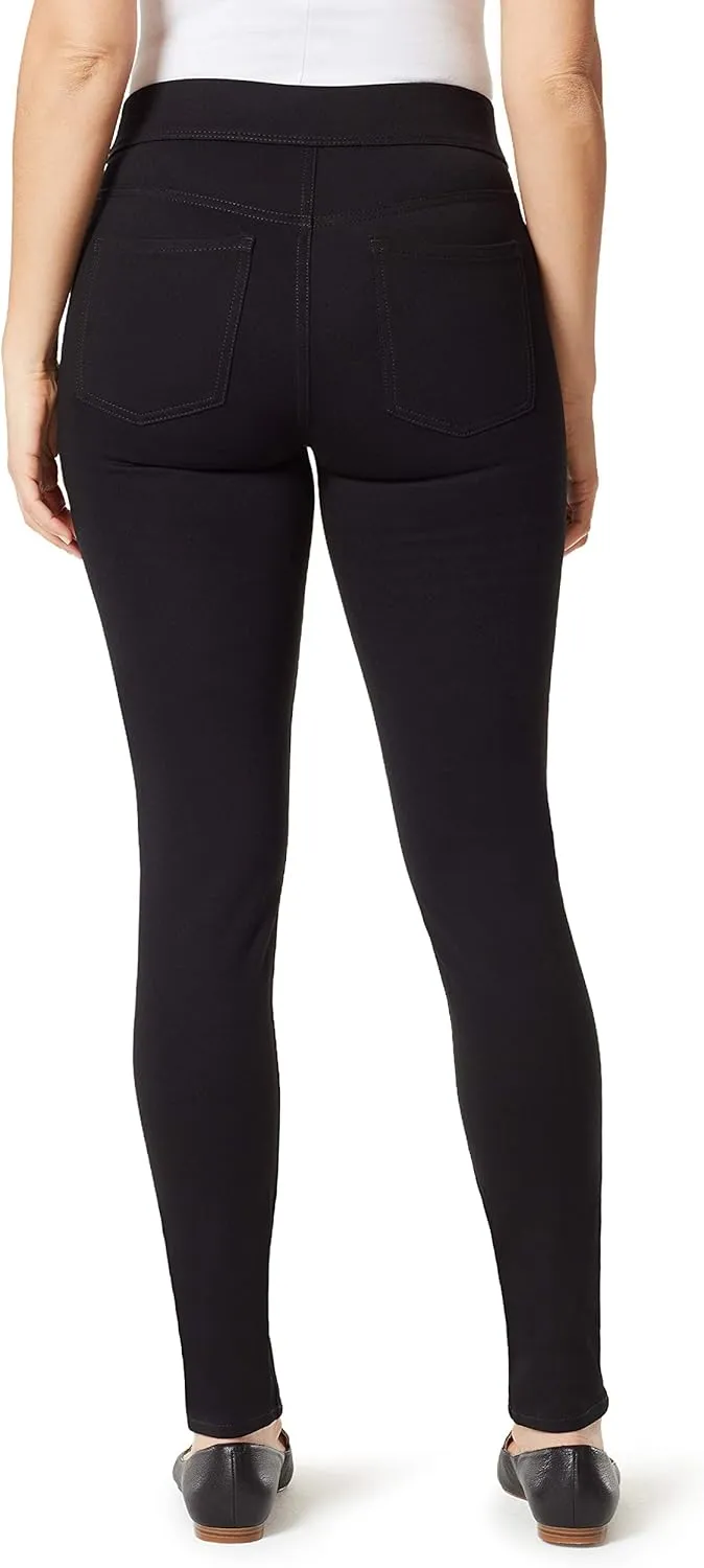 Gloria Vanderbilt Women's Avery Ponte Slim Pull on Pant