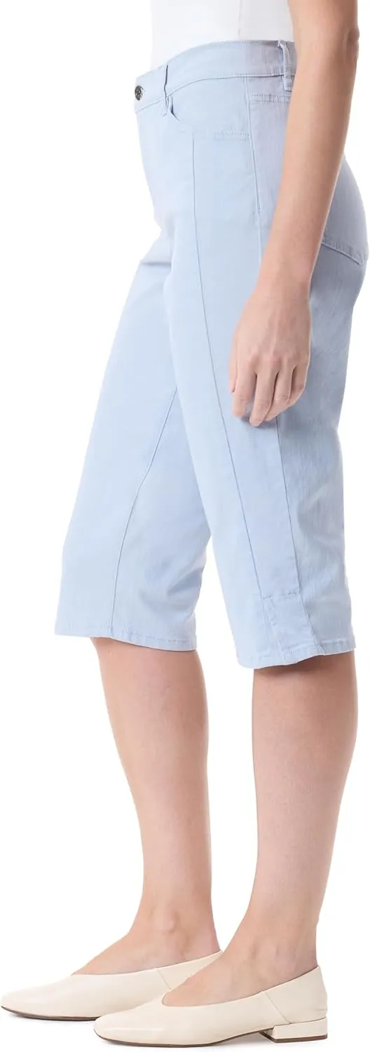 Gloria Vanderbilt Women's Dalia Seam Skimmer Short with Side Slit Vents Standard