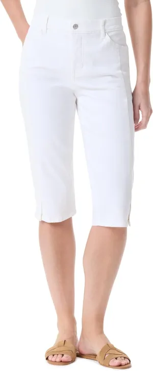 Gloria Vanderbilt Women's Dalia Seam Skimmer Short with Side Slit Vents Standard