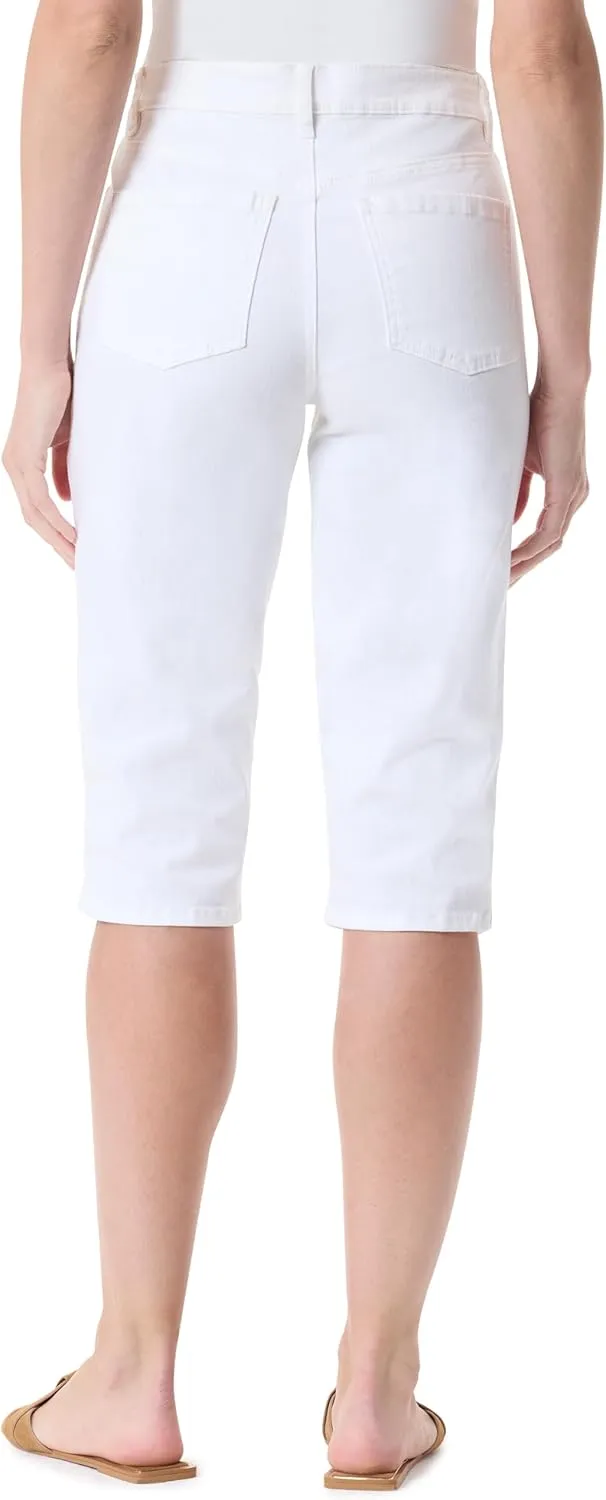 Gloria Vanderbilt Women's Dalia Seam Skimmer Short with Side Slit Vents Standard