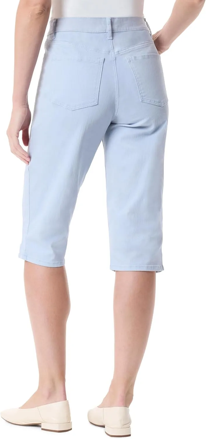 Gloria Vanderbilt Women's Dalia Seam Skimmer Short with Side Slit Vents Standard