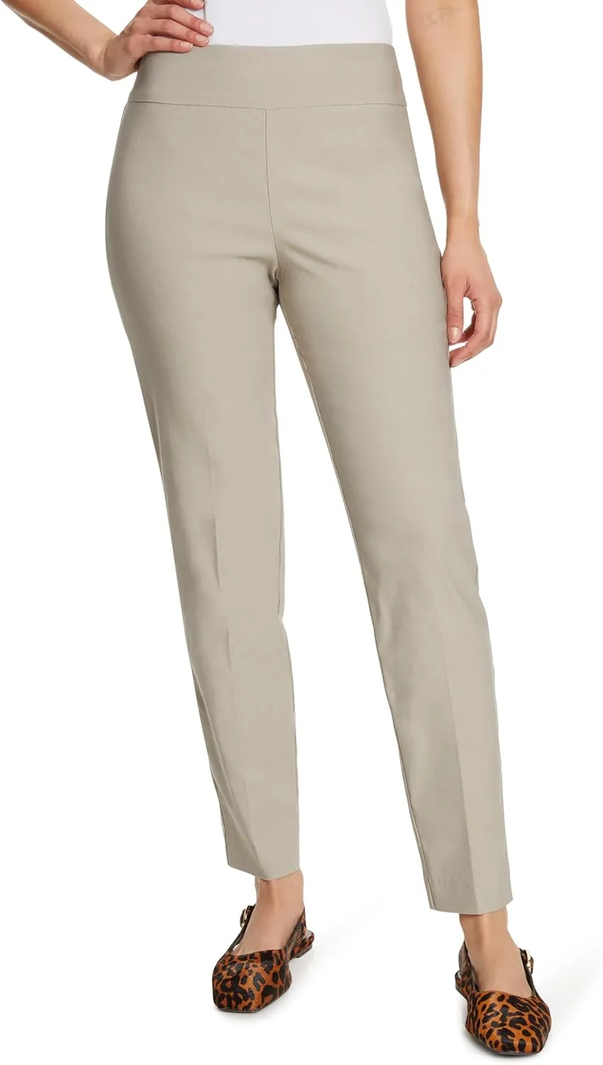 Gloria Vanderbilt Women's Pull on Tummy Slimmer Trouser Pant Standard