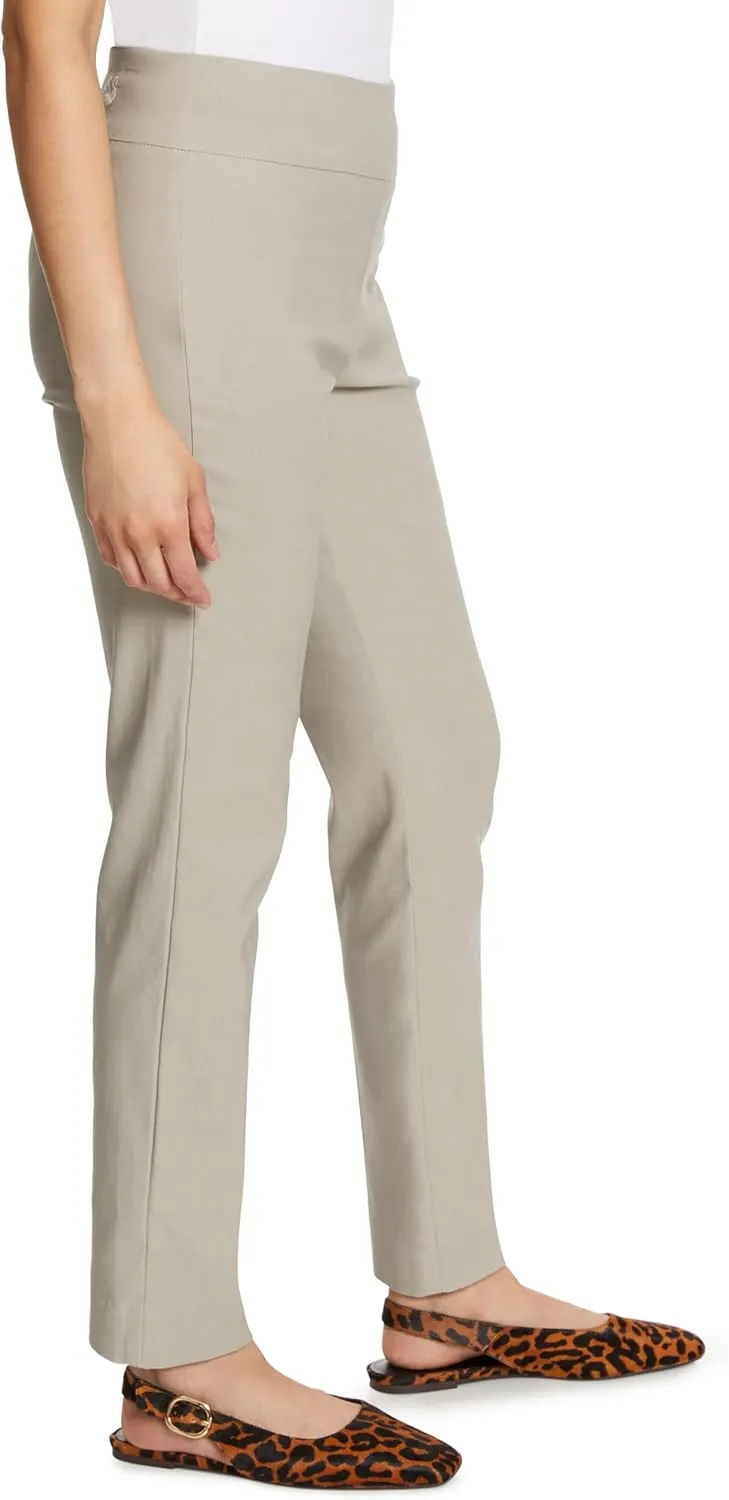 Gloria Vanderbilt Women's Pull on Tummy Slimmer Trouser Pant Standard