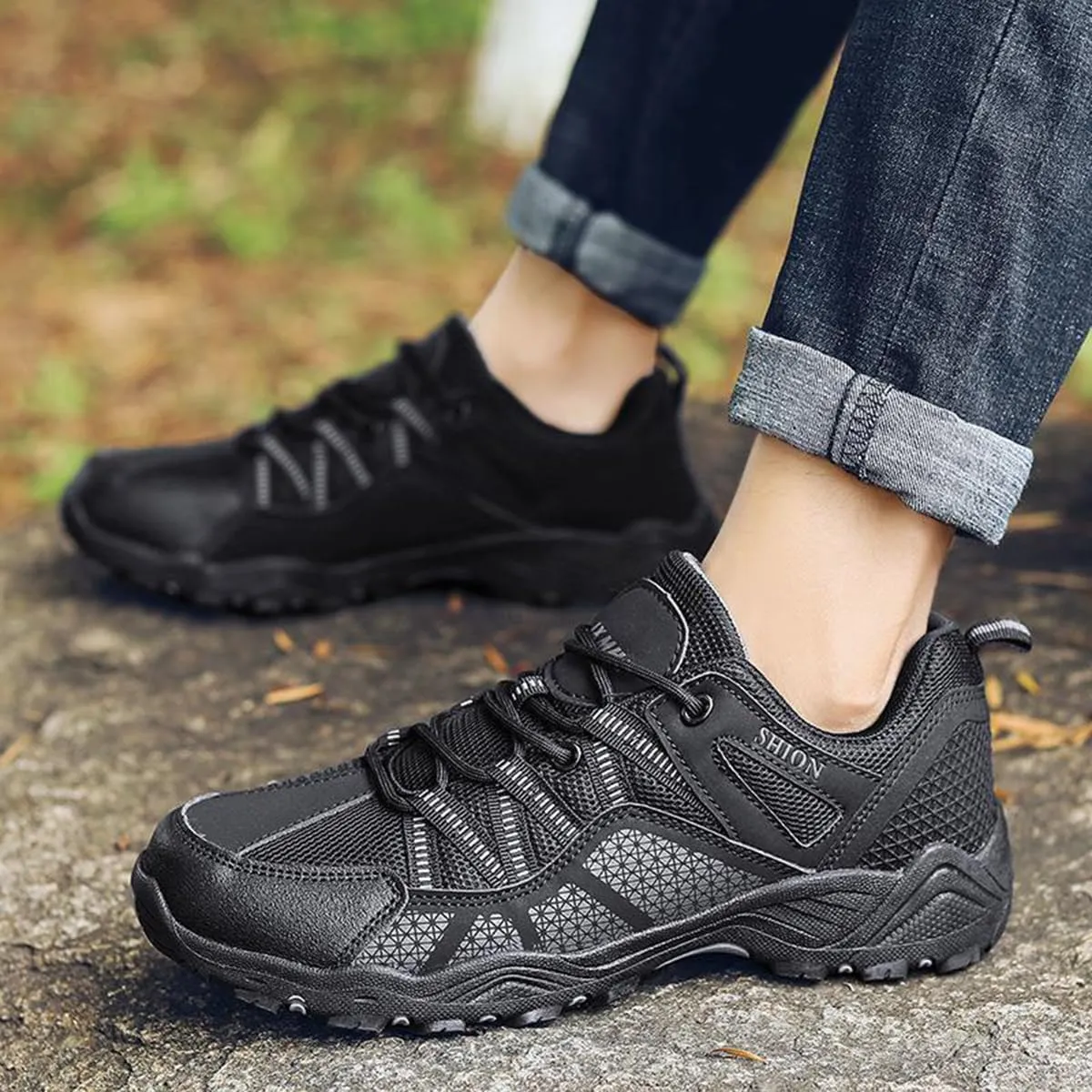 Hiking Shoes Mens Waterproof Mountain Trekking Shoes Women Breathable Walking Shoes Outdoor Sports Winter Boots