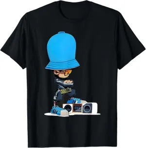Hip Hop Big Bucket Hat Boy Street Art Radio Urban Sneakers T-Shirt