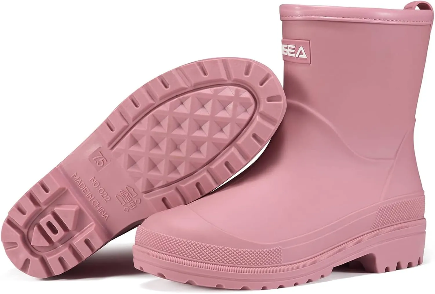 HISEA Women's Rubber Rain Boots Waterproof Short Chelsea Boots for Garden Outdoor