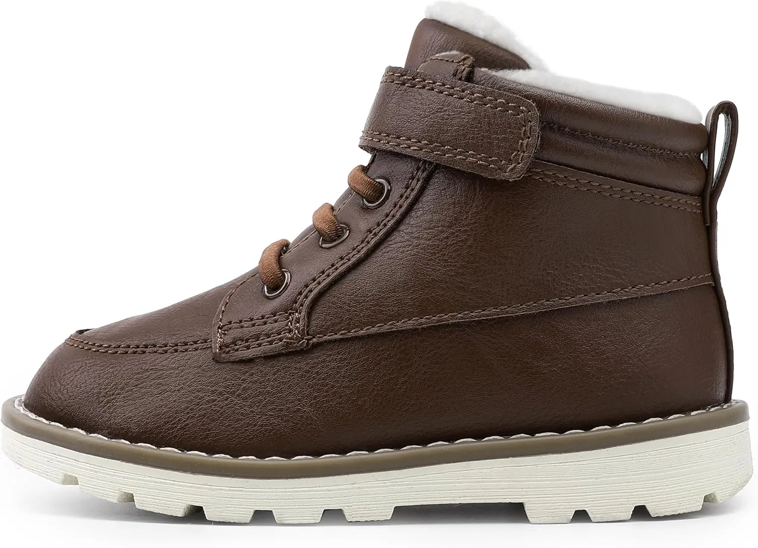 HOMEHOT Boys Fashion Boots High Top Sneakers Faux Leather (toddller/littile kids)