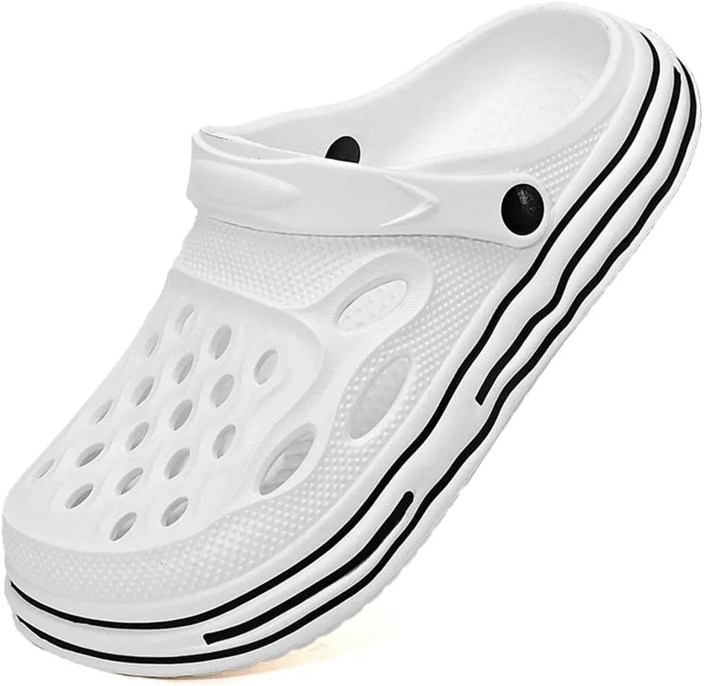 HYDLONGR Men's Women's Summer Lightweight Breathable Garden Shoes Hole Sandals Clogs Shoes
