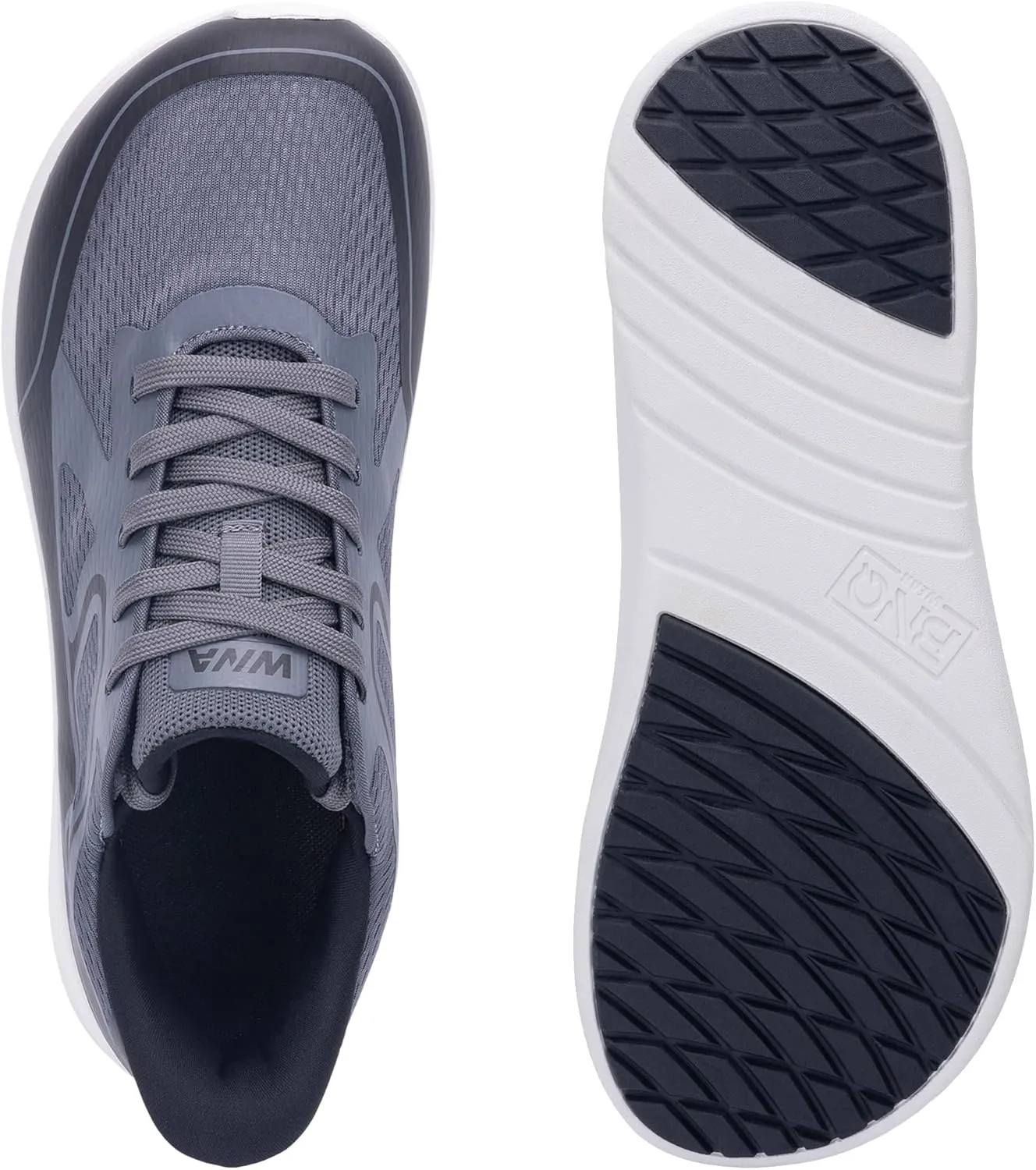 IIV Mens Wide Toe Box Walking Shoes | Zero Drop Sole | Arch Support Insole | Wide Minimalist Slip On Tennis Sneakers
