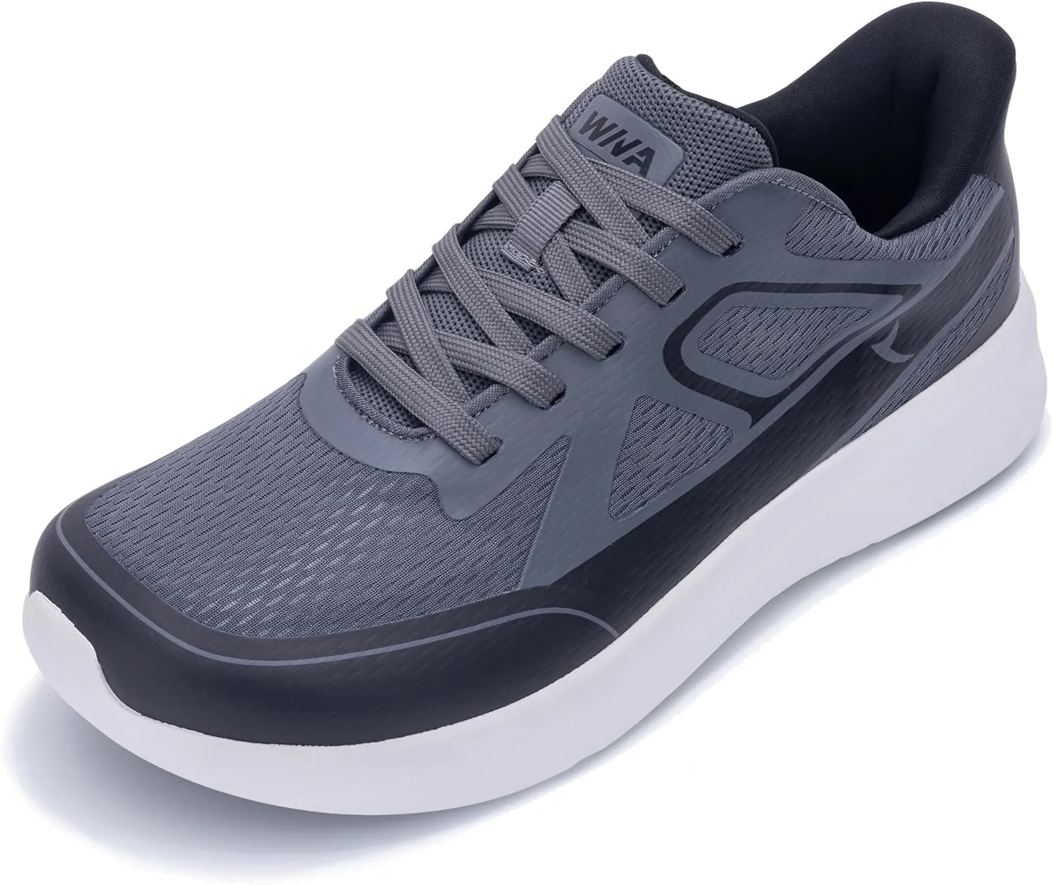 IIV Mens Wide Toe Box Walking Shoes | Zero Drop Sole | Arch Support Insole | Wide Minimalist Slip On Tennis Sneakers