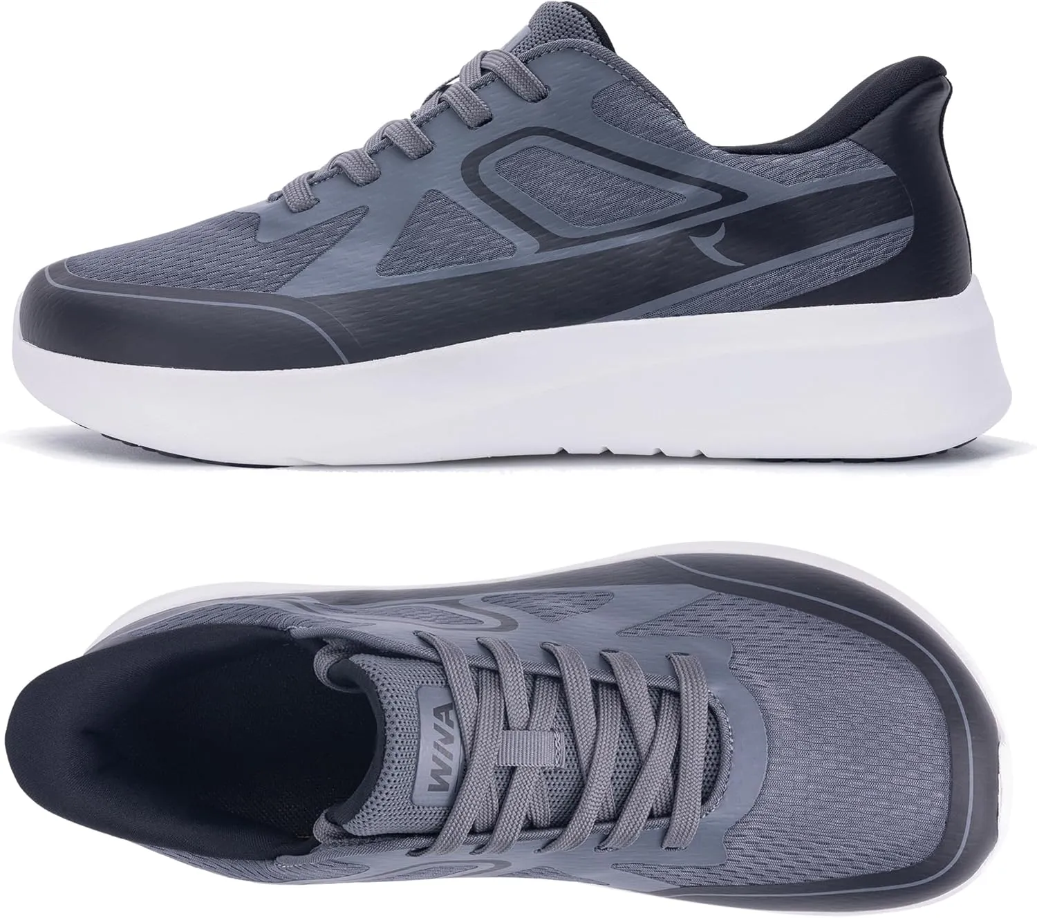 IIV Mens Wide Toe Box Walking Shoes | Zero Drop Sole | Arch Support Insole | Wide Minimalist Slip On Tennis Sneakers