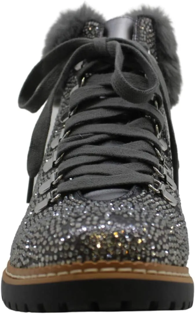 INC Womens Pravale 3 Embellished Textured Lace-Up Boot