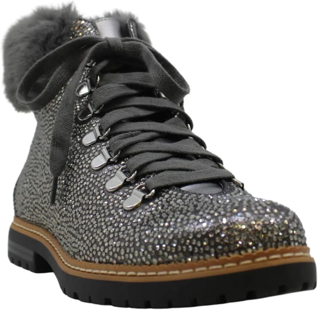 INC Womens Pravale 3 Embellished Textured Lace-Up Boot