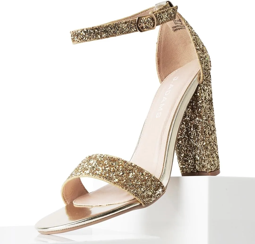 J. Adams Shirley Heels for Women - Ankle Strap High Heel Dressy Sandals