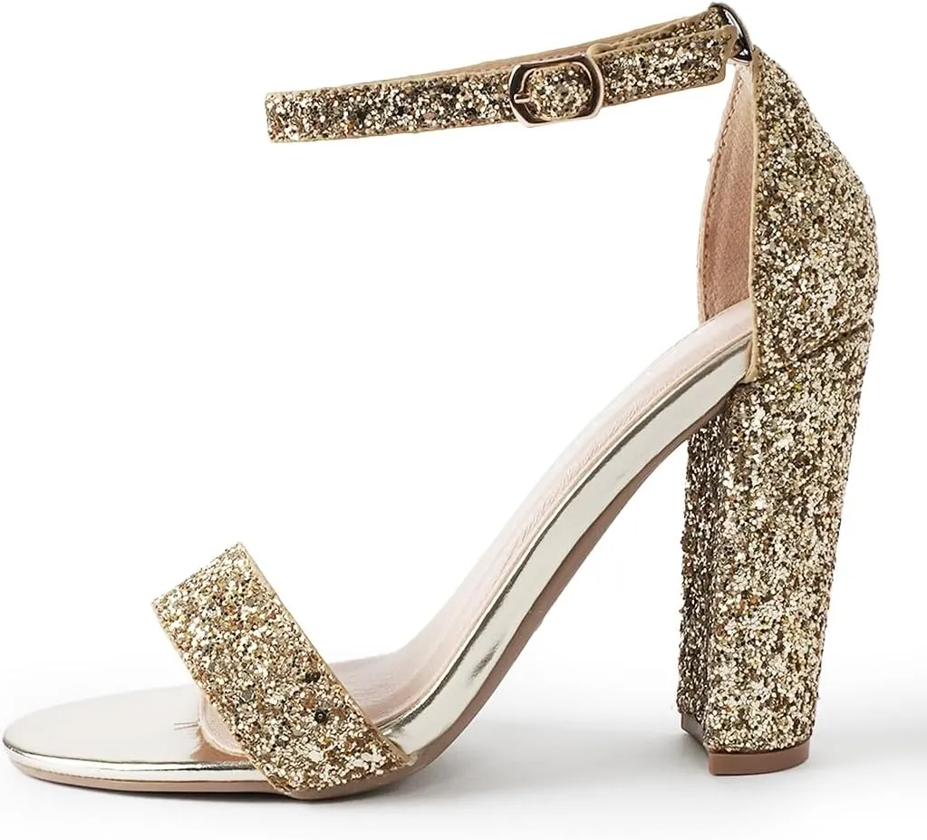 J. Adams Shirley Heels for Women - Ankle Strap High Heel Dressy Sandals