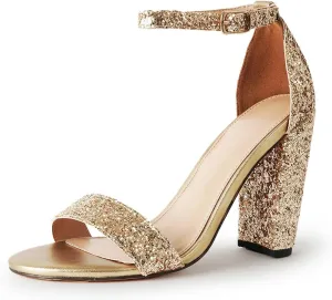J. Adams Shirley Heels for Women - Ankle Strap High Heel Dressy Sandals