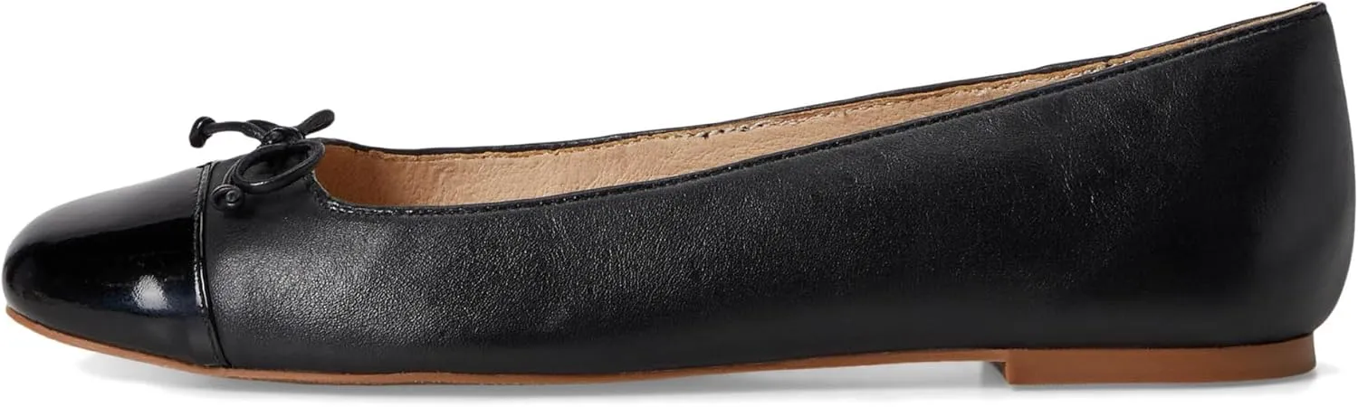 Jack Rogers Women's Kenlyn Cap Toe Ballet-Leather/Patent Flat