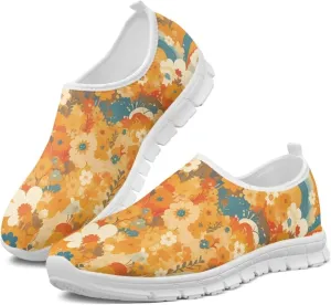 Jeiento Boho Blossom Womens Casual Loafer Slip On Lightweight Comfort Travel Walking Flats Shoes