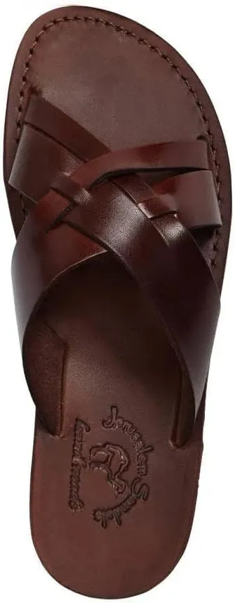 Jesse - Leather Woven Strap Sandal - Mens Sandals