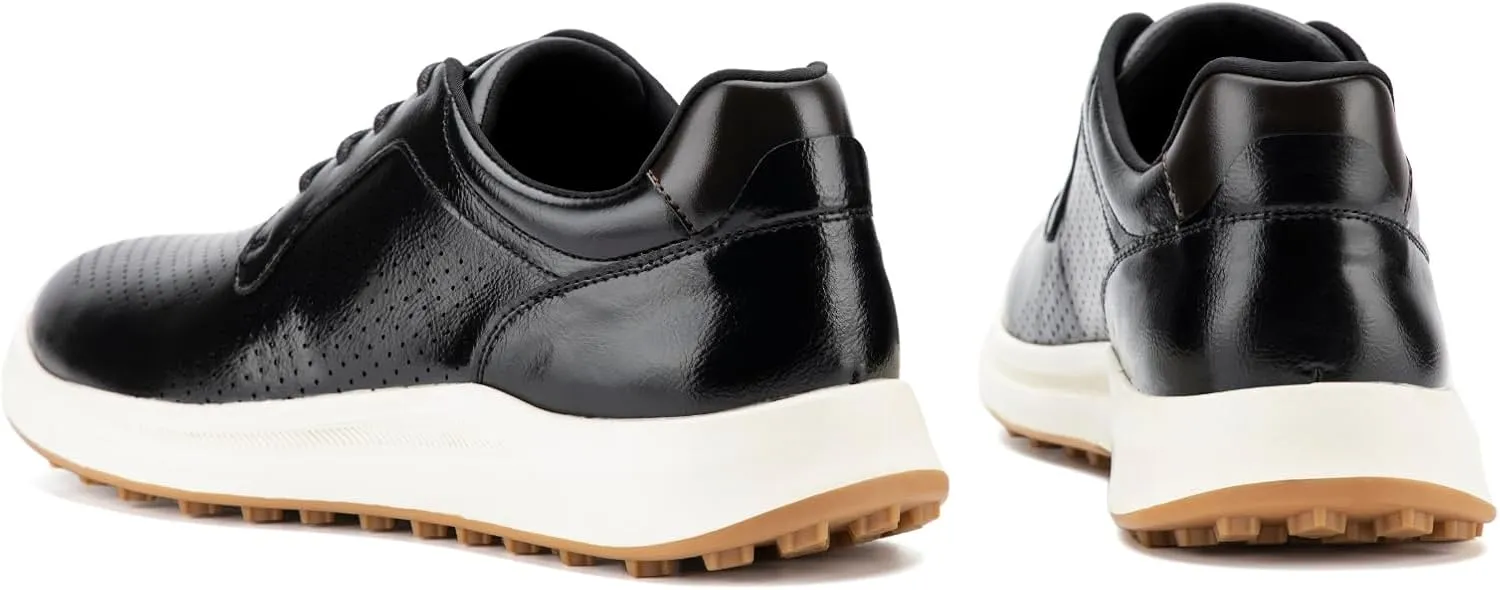 JITAI Men's Fashion Sneakers Shoes Lightweight Fashion Shoes with Wingtip Brogue & Lace-up Design Casual Business Shoes