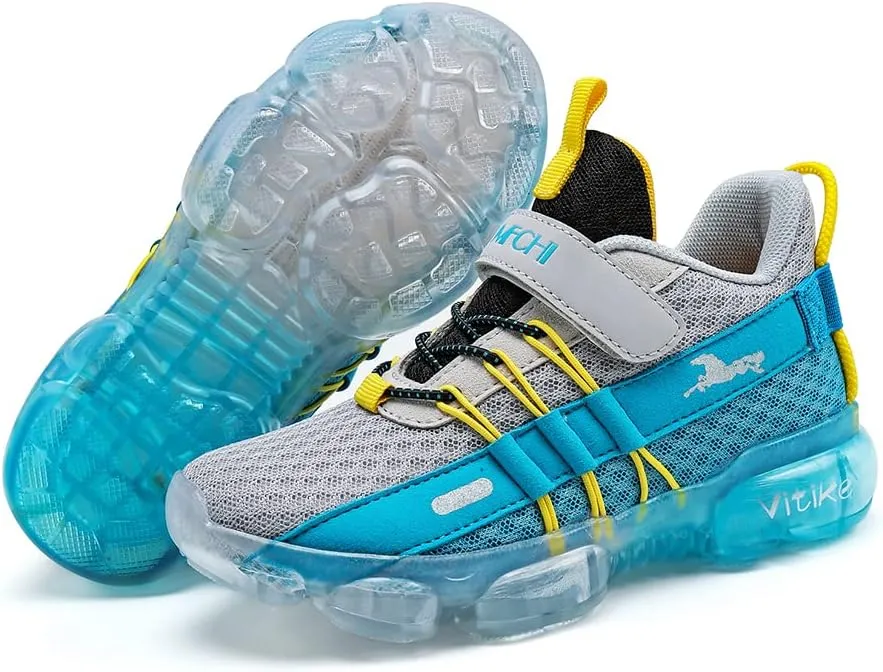 JMFCHI Boys Girls Kids' Sneakers Knitted Mesh Sports Shoes Breathable Lightweight Running Shoes for Kids Fashion Athletic Casual Shoes