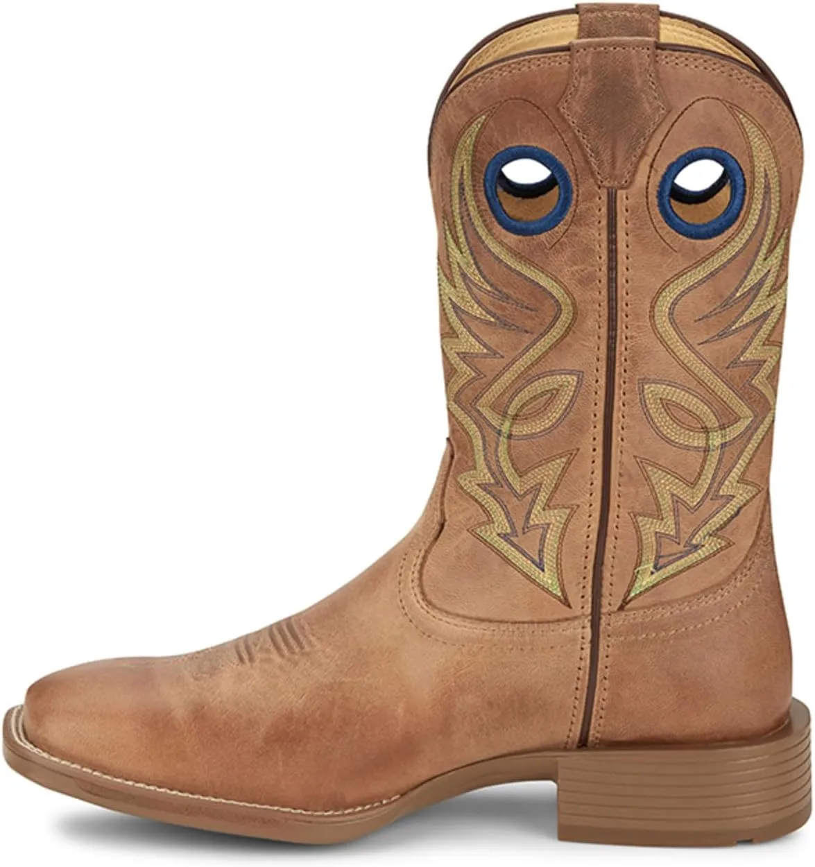 Justin Pickett 11" Western Men's Boots - Durable Leather Cowboy Footwear, Classic Style for Rodeo & Ranch, Comfortable Fit