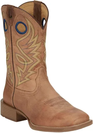 Justin Pickett 11" Western Men's Boots - Durable Leather Cowboy Footwear, Classic Style for Rodeo & Ranch, Comfortable Fit