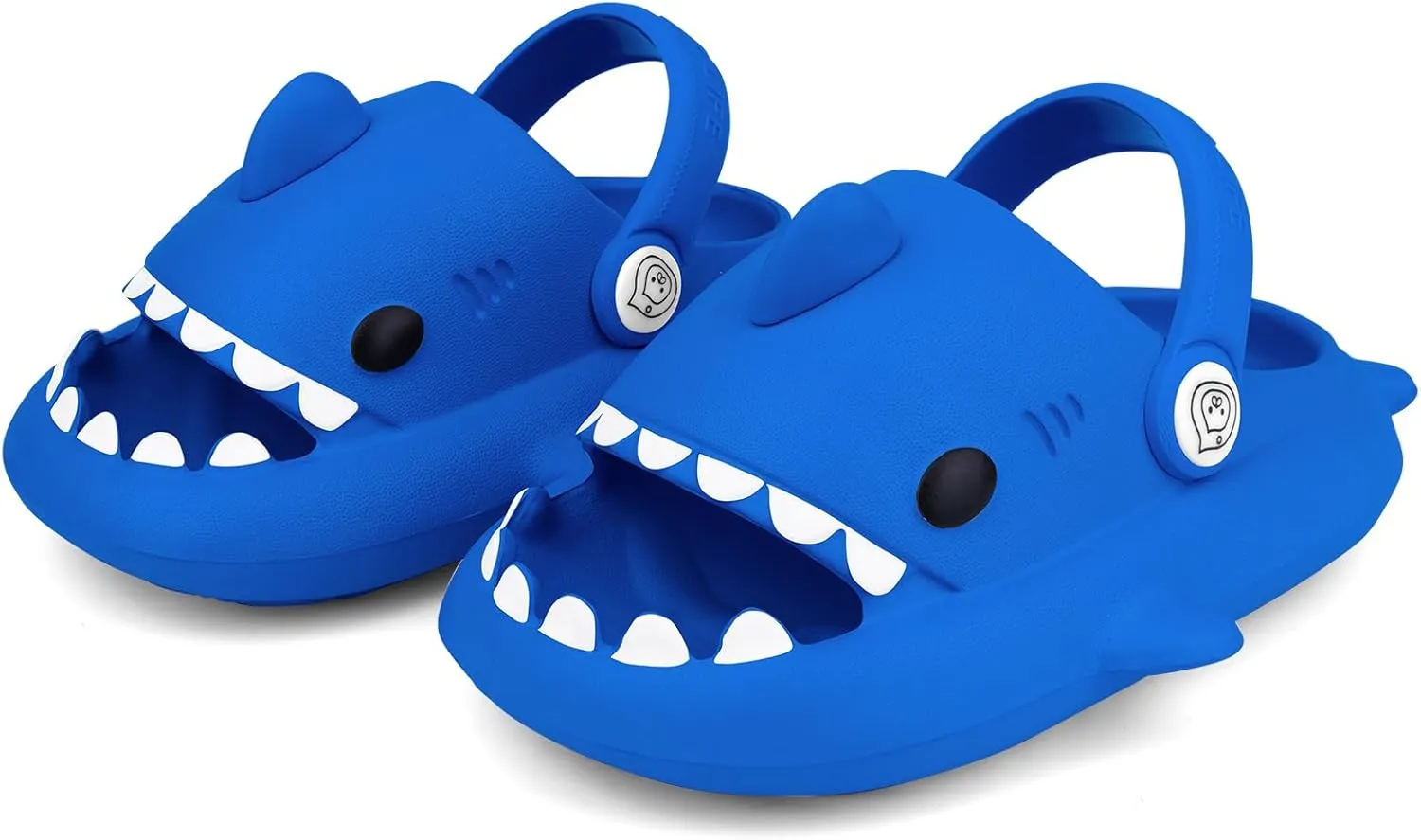 Kids Shark Slides丨Pillow Shower Sandals Quick Dry Slippers丨Toddler Boys Girls Comfy Cloud Slides丨Summer Non-Slip Thick Sole Beach Pool shoes