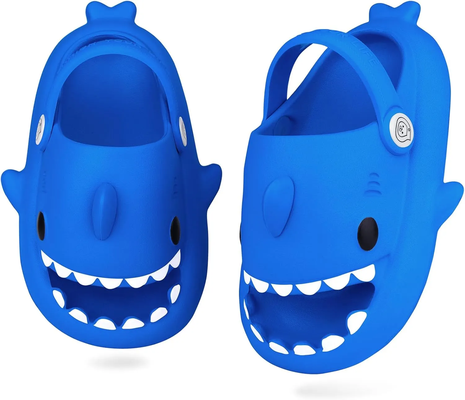 Kids Shark Slides丨Pillow Shower Sandals Quick Dry Slippers丨Toddler Boys Girls Comfy Cloud Slides丨Summer Non-Slip Thick Sole Beach Pool shoes