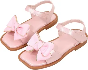 kkdom Girls Cute Heart Sandals Open Toe Summer Flats Dress Sandals Shoes