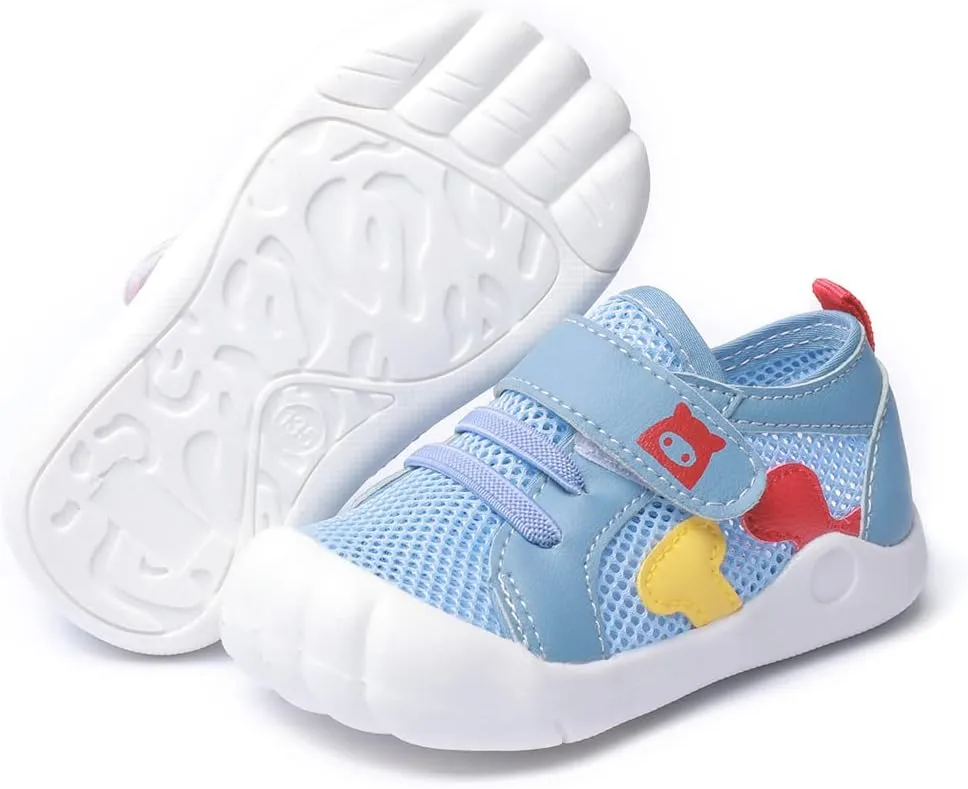 Kuner Baby Sandals Non-Slip Soft Sole Toddler Water Shoes Breathable Mesh Boys and Girls Toddler Sandals Lightweight Baby First Walking Shoes