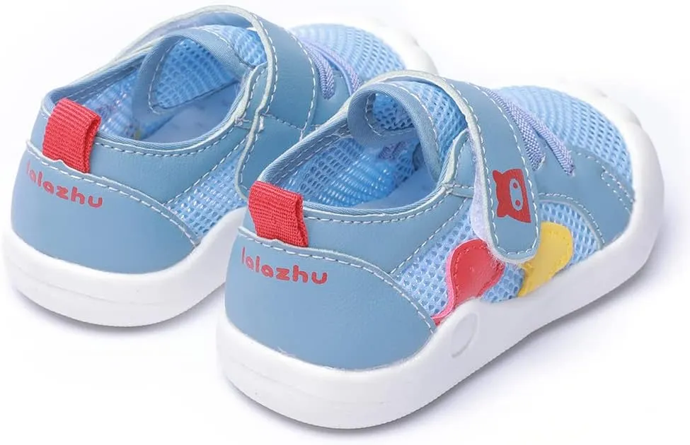 Kuner Baby Sandals Non-Slip Soft Sole Toddler Water Shoes Breathable Mesh Boys and Girls Toddler Sandals Lightweight Baby First Walking Shoes