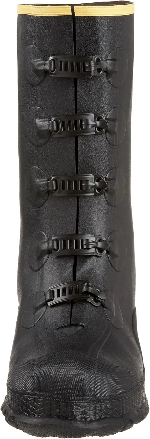 LaCrosse Men’s 14” ZXT Buckle Overshoe Work Boot Covers - Tear-Resistant Rubber, with Deep Heel Fit, Non-Corrosive Metal Buckles, & Hex-Tread Outsoles