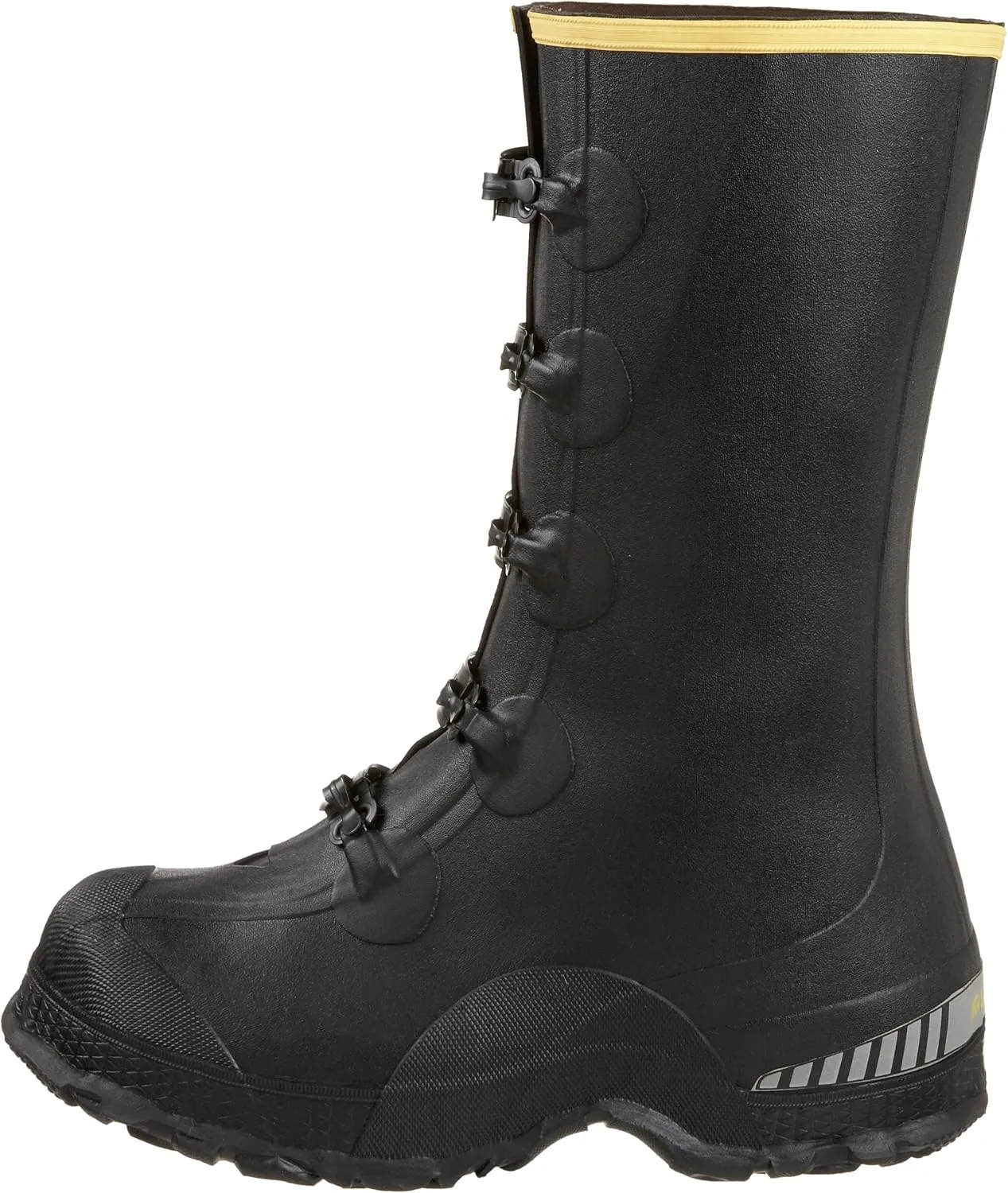 LaCrosse Men’s 14” ZXT Buckle Overshoe Work Boot Covers - Tear-Resistant Rubber, with Deep Heel Fit, Non-Corrosive Metal Buckles, & Hex-Tread Outsoles